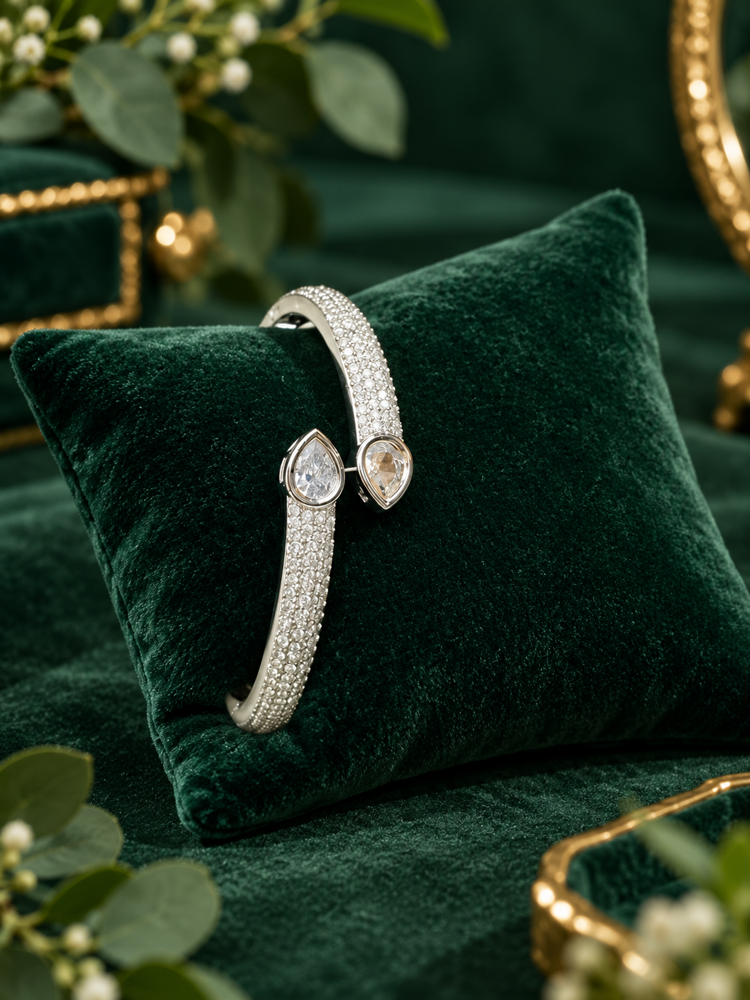 Silver Rhodium AD Bracelet