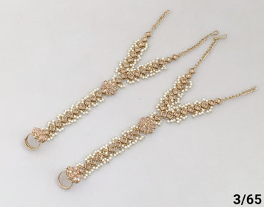 Floral Design Hand Harness – Traditional Beaded Jewelry Set (Pair)