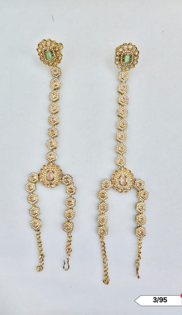 Antique Gold Plated Hathpanja Set
