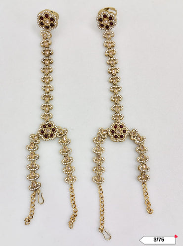 Antique Gold Plated Hathpanja Set