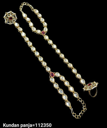Traditional Gold Plated Kundan Hathpanja