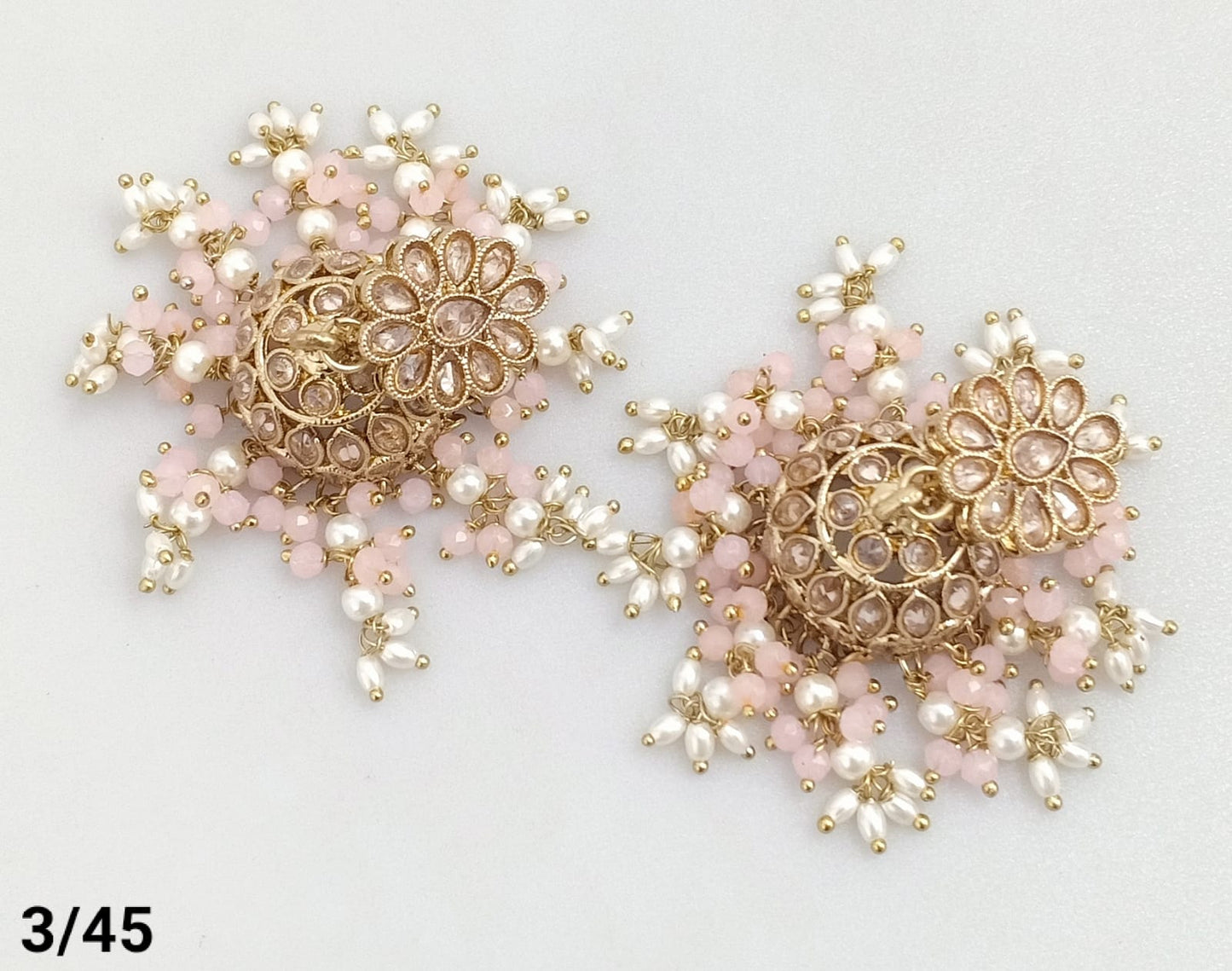 Antique Gold Plated Jhumki Set
