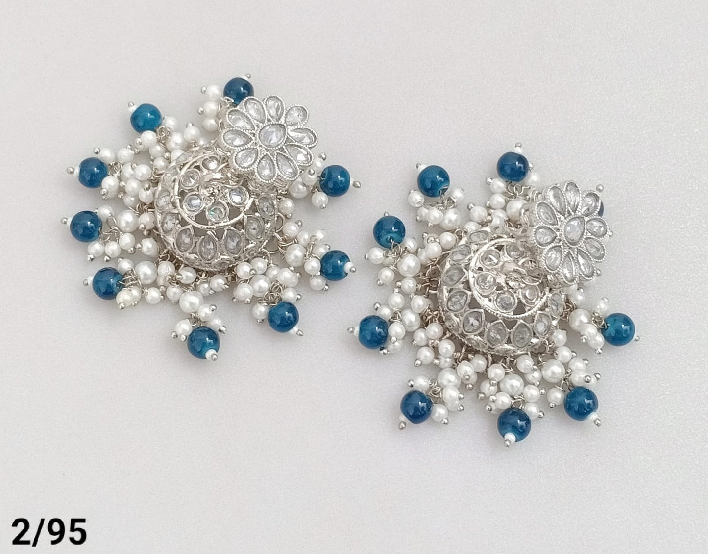 Silver Plated Jhumki Set