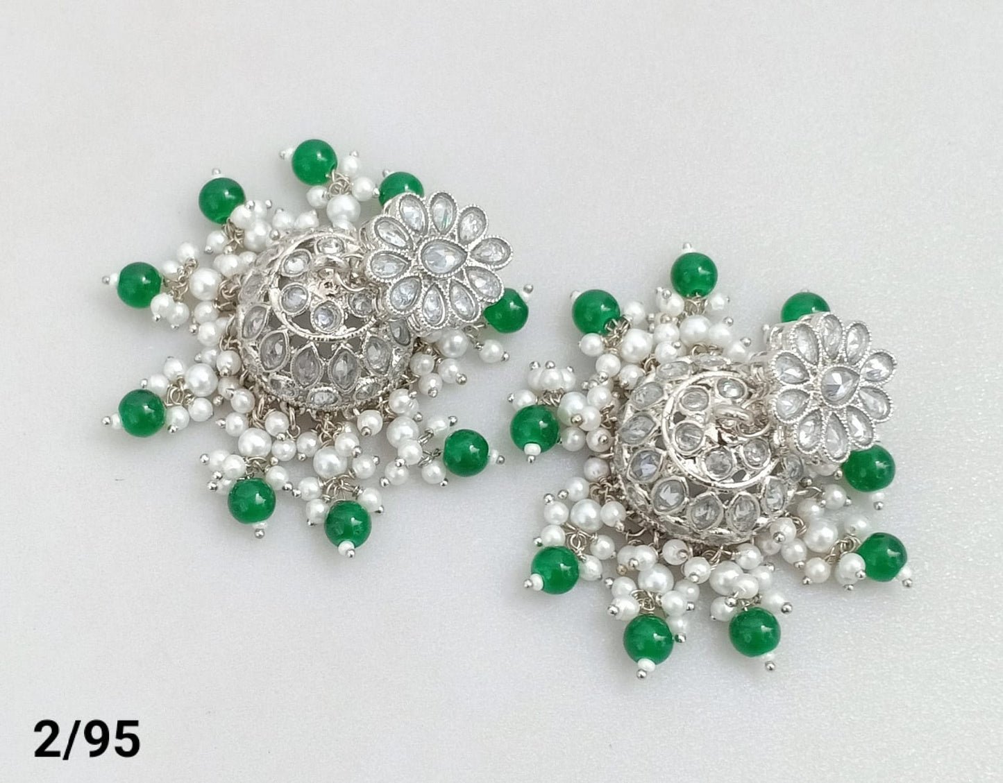 Silver Plated Jhumki Set