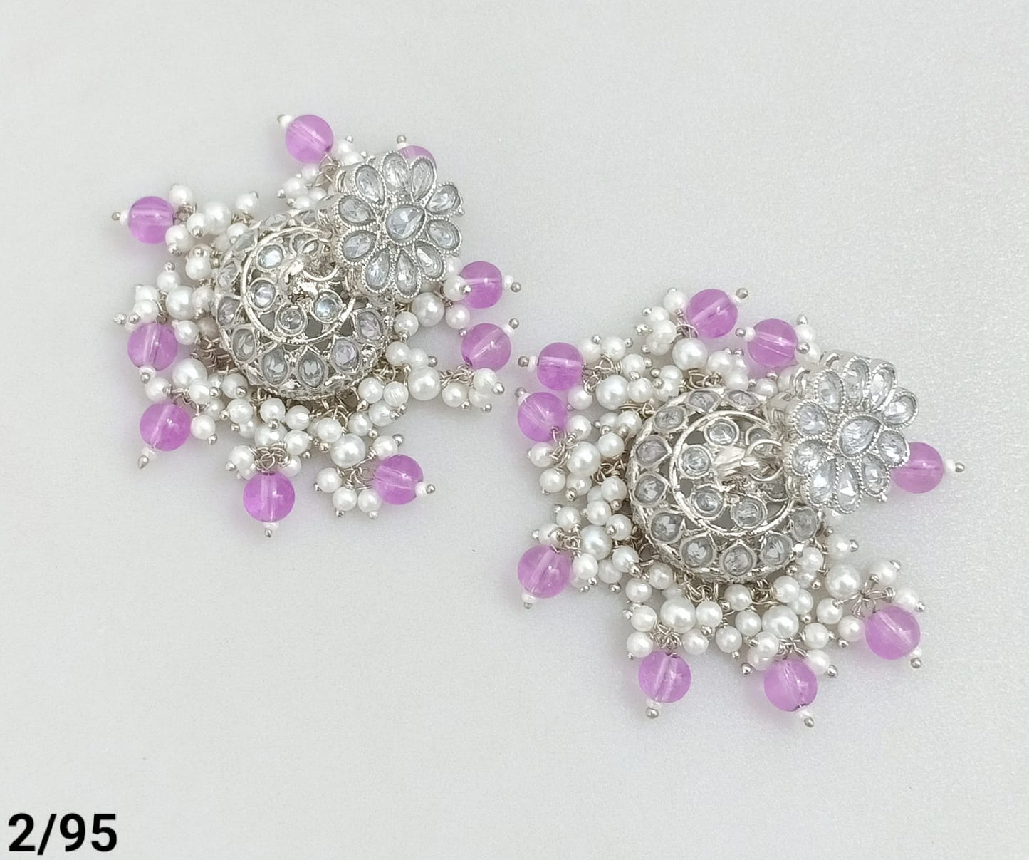 Silver Plated Jhumki Set
