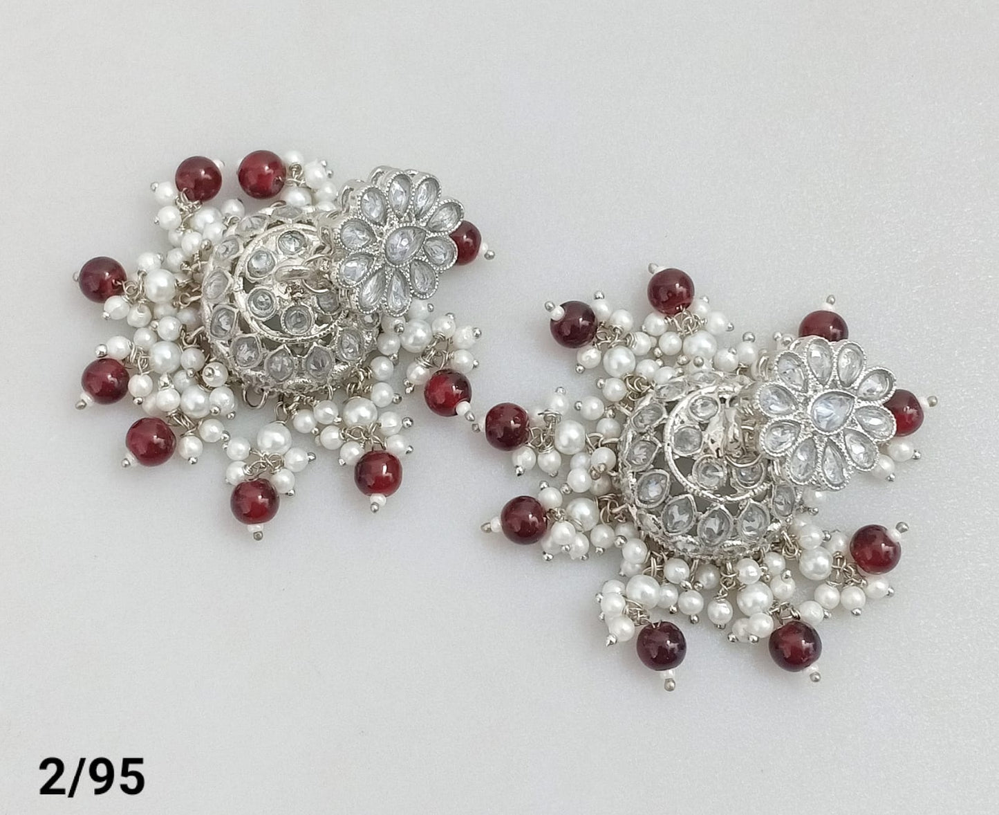 Silver Plated Jhumki Set