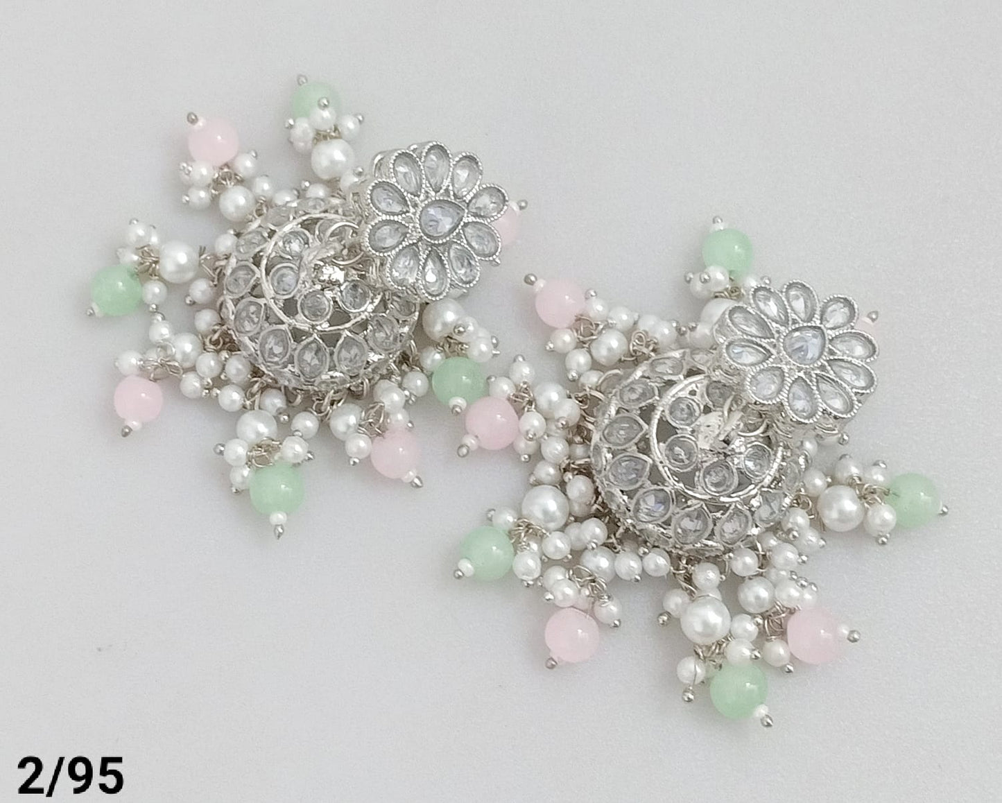 Silver Plated Jhumki Set