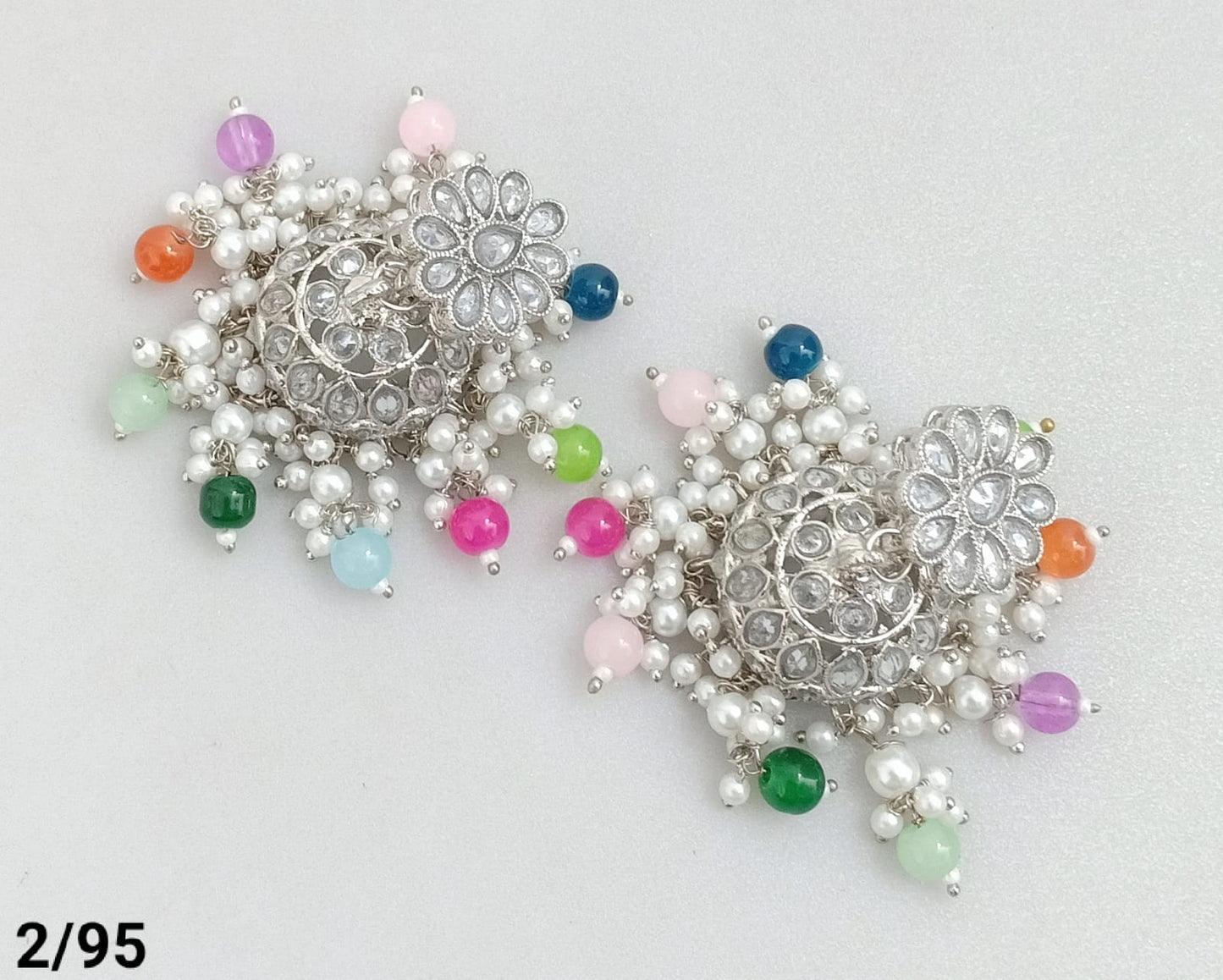 Silver Plated Jhumki Set