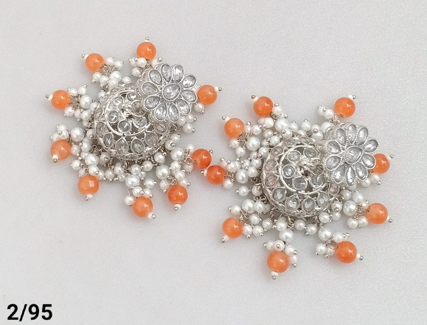 Silver Plated Jhumki Set
