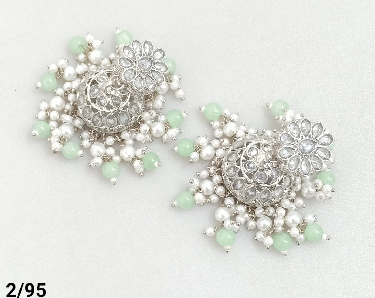 Silver Plated Jhumki Set