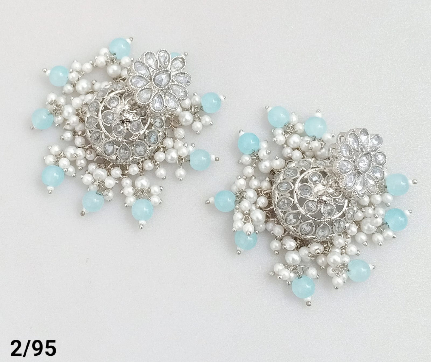 Silver Plated Jhumki Set