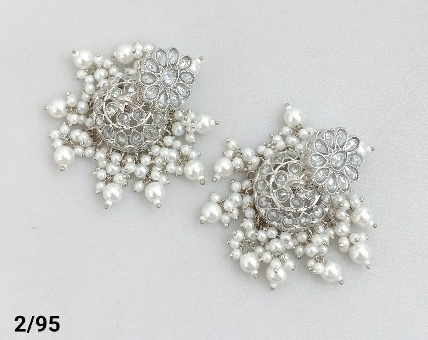 Silver Plated Jhumki Set