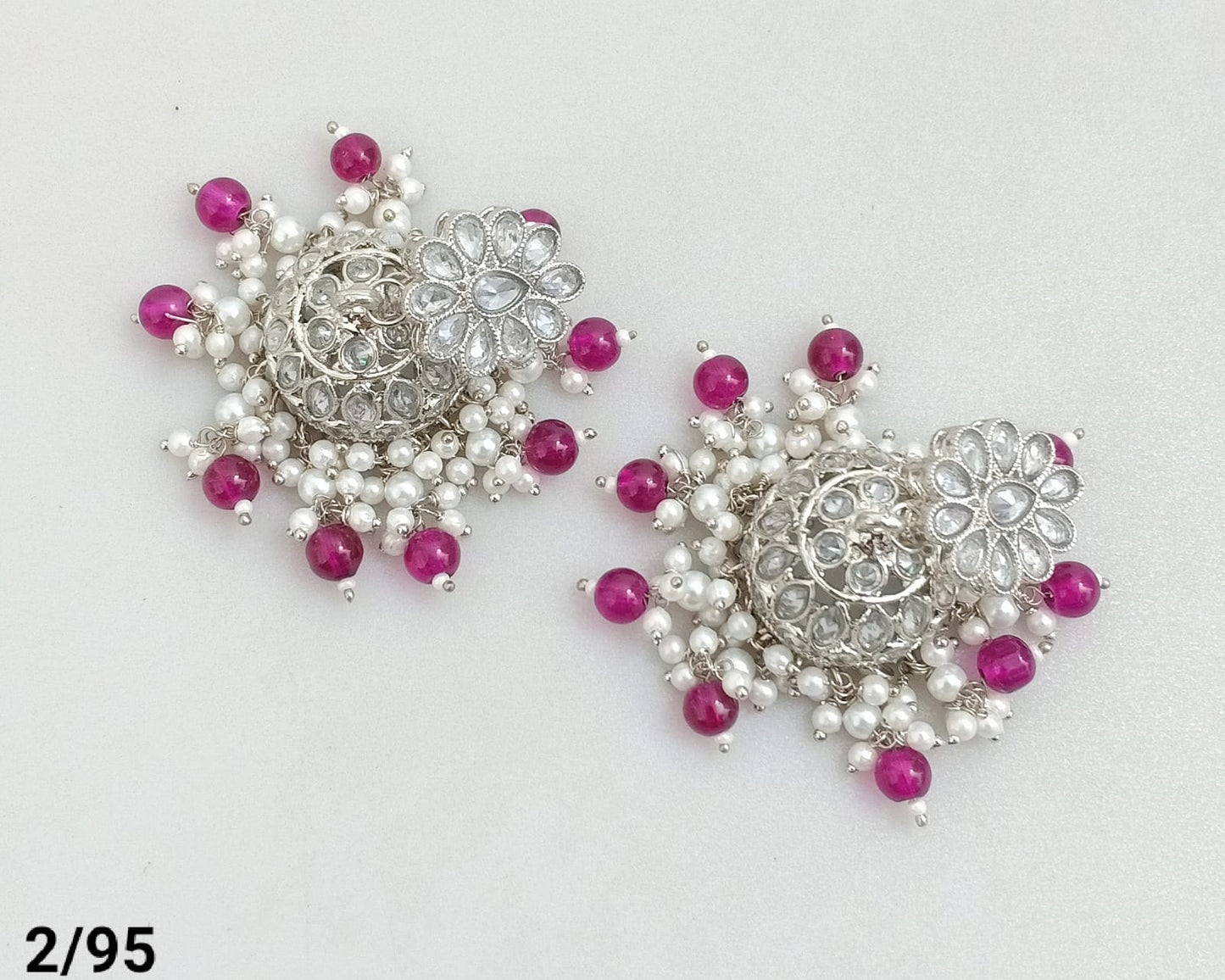 Silver Plated Jhumki Set