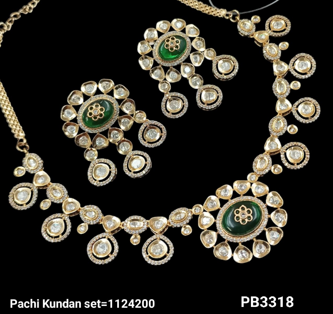 Traditional Pachi Kundan Gold Plated Necklace Set