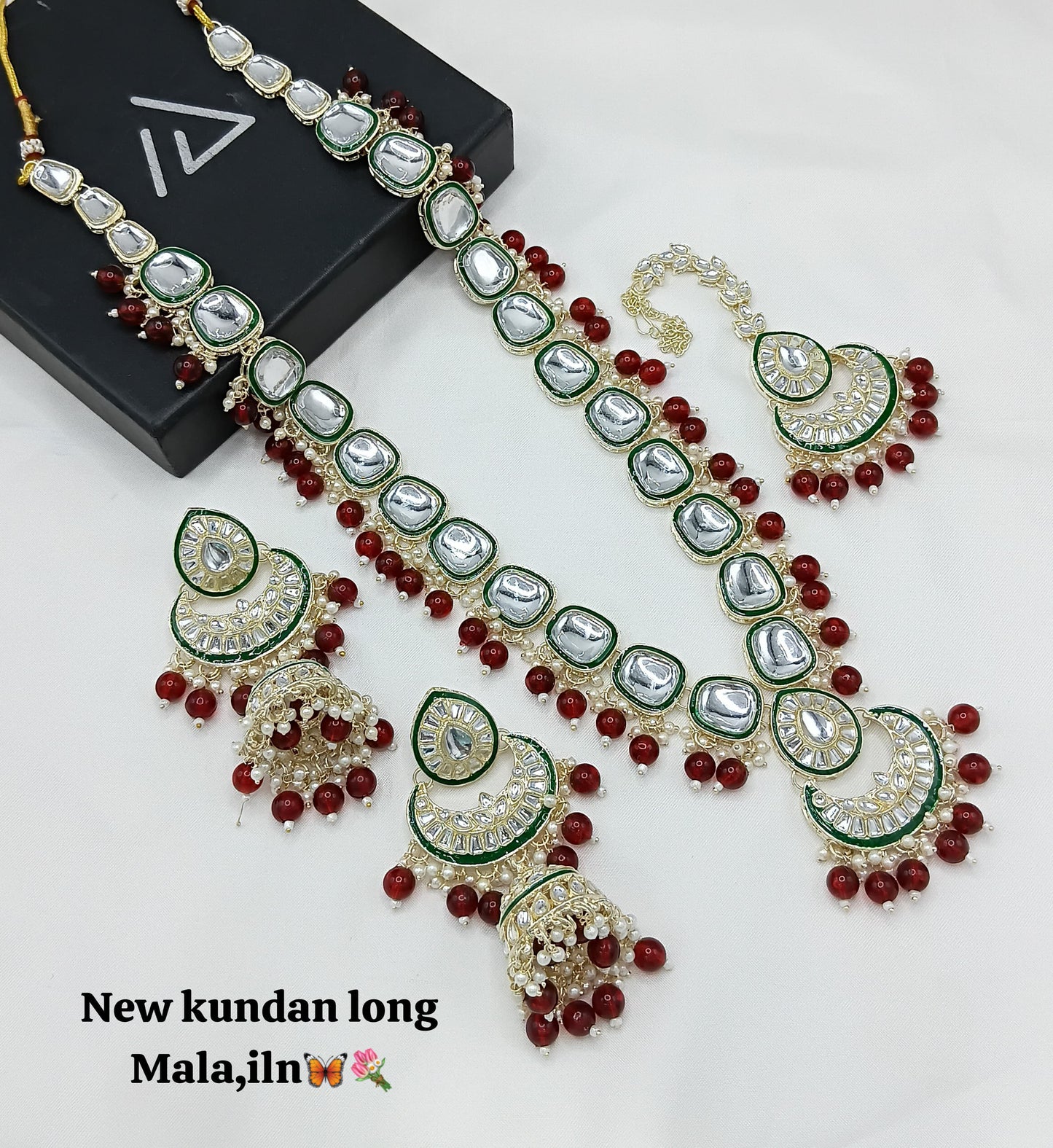 Kundan Gold Plated Long Jewellery Set