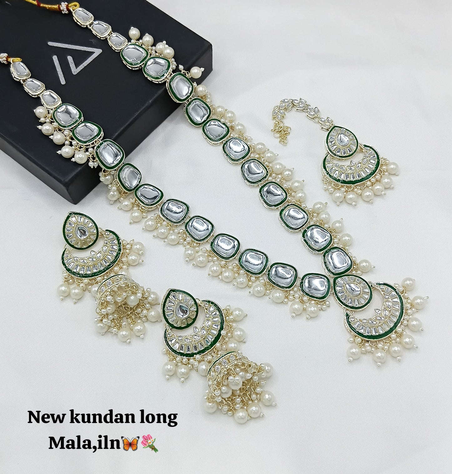 Kundan Gold Plated Long Jewellery Set