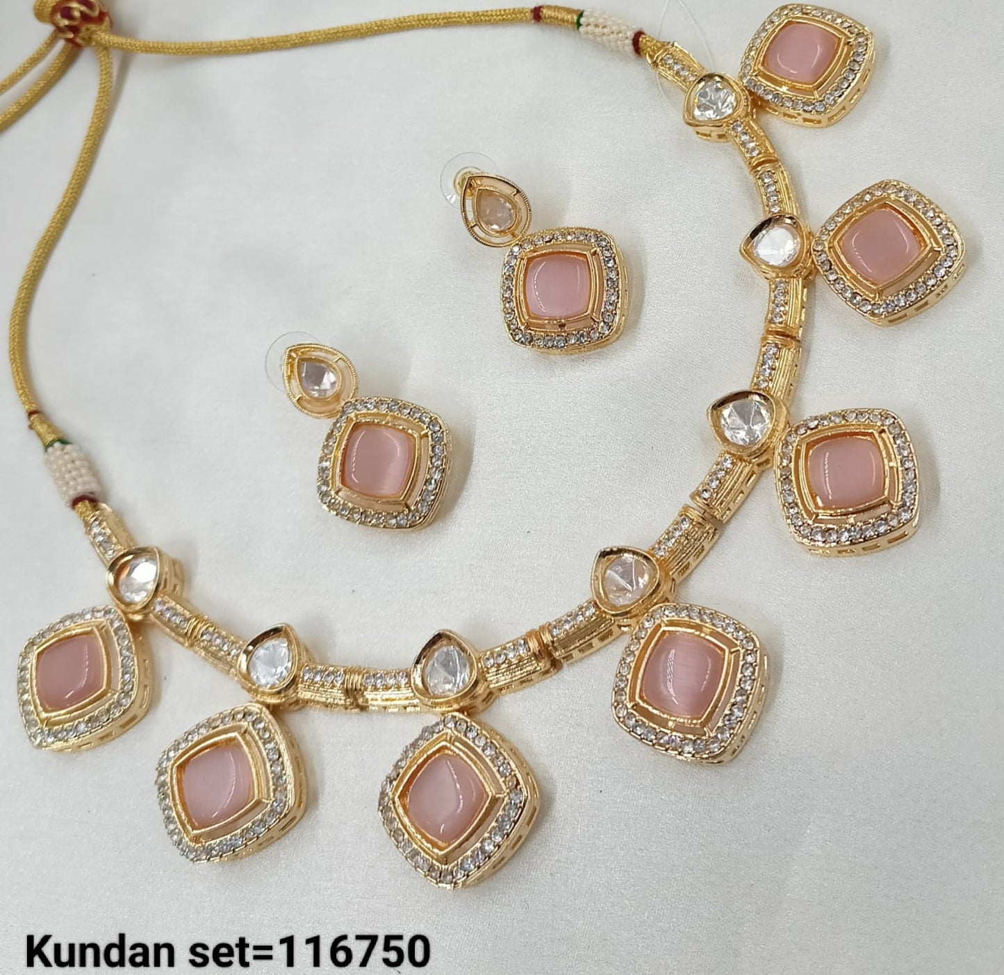 Gold Plated Traditional Kundan Necklace Set