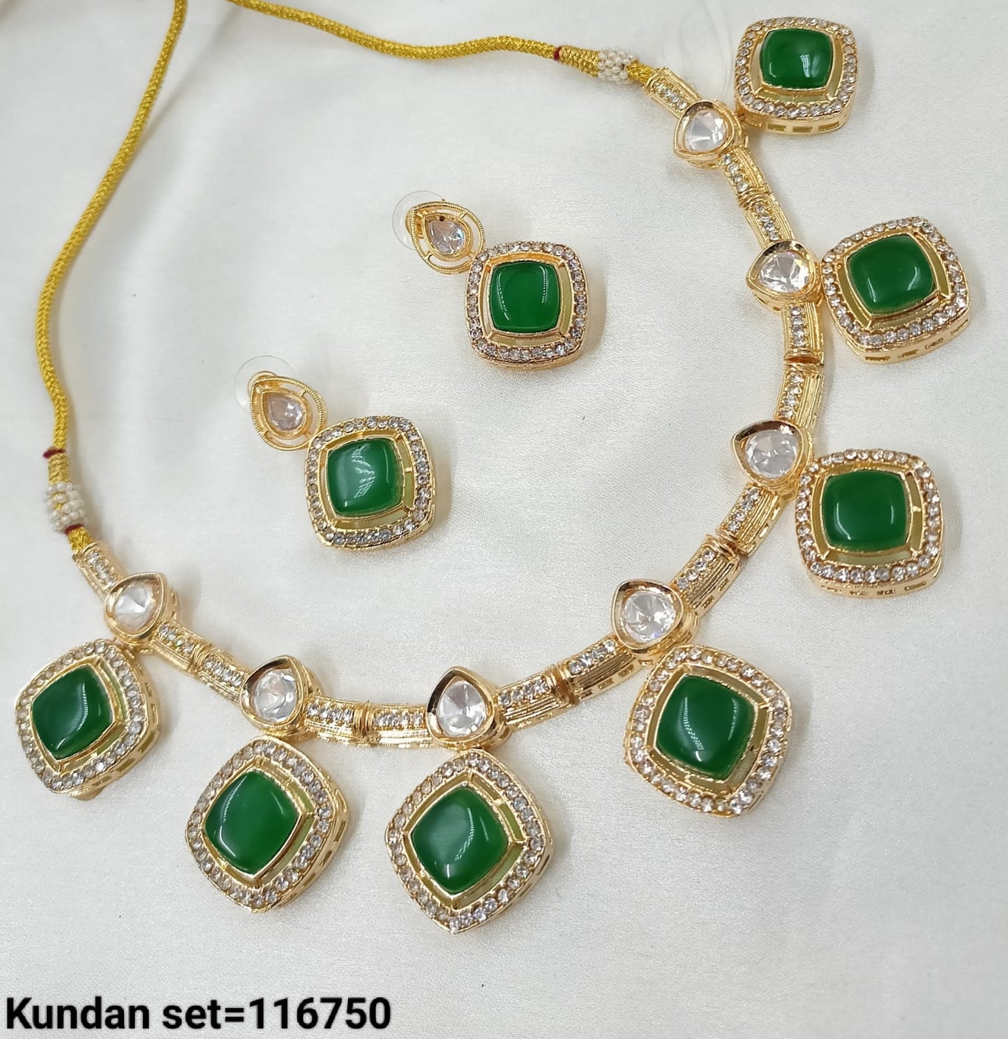 Gold Plated Traditional Kundan Necklace Set