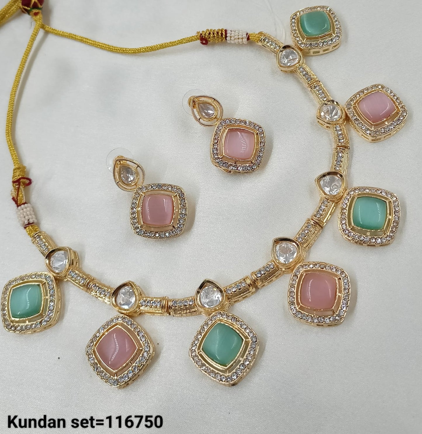 Gold Plated Traditional Kundan Necklace Set