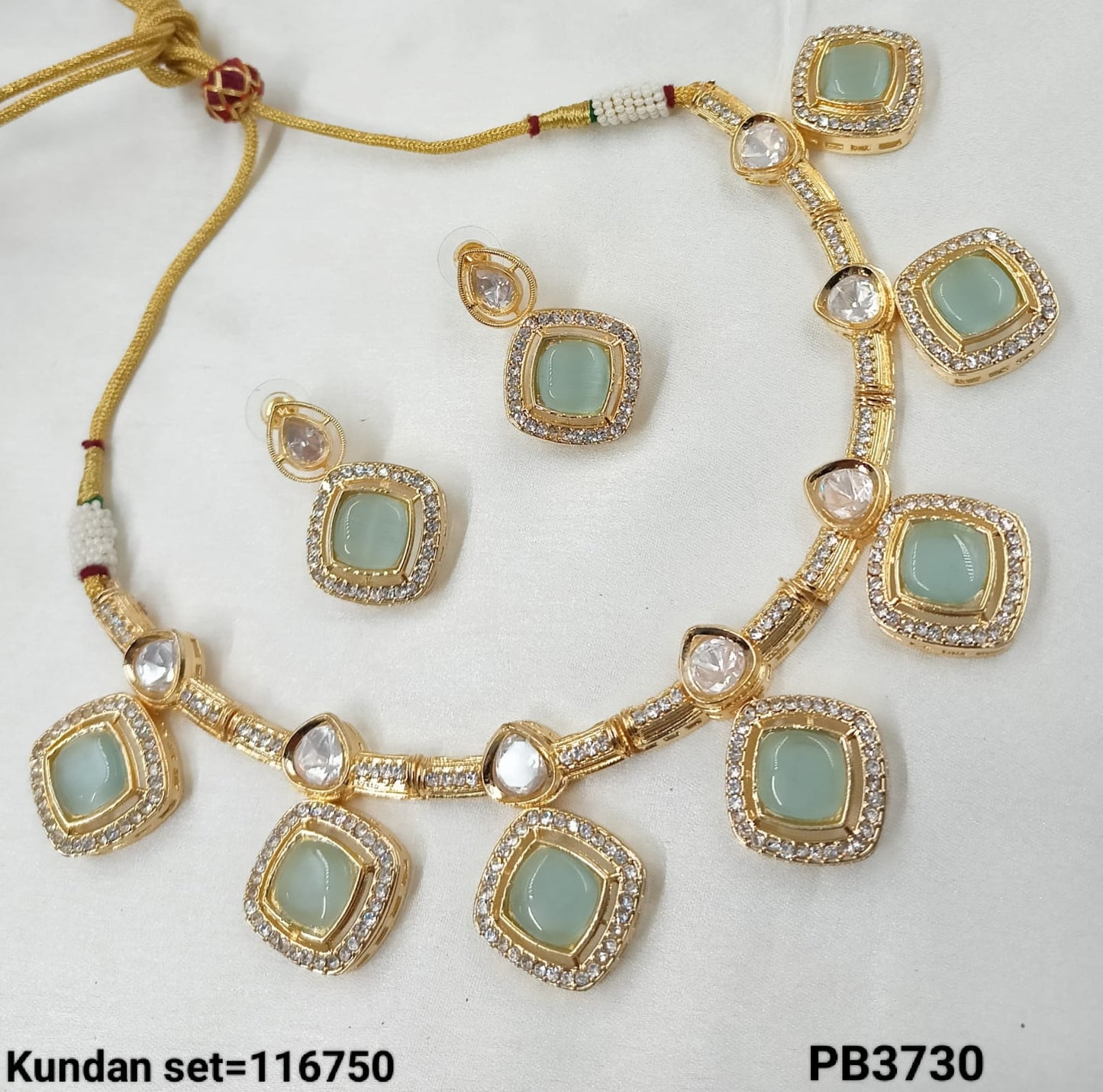 Gold Plated Traditional Kundan Necklace Set