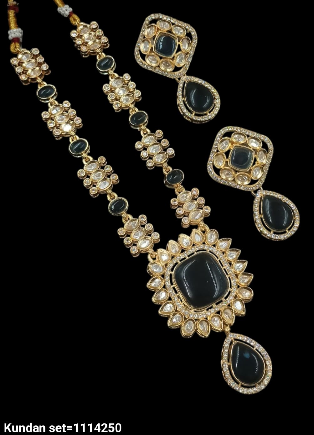Traditional Gold Plated Kundan Necklace Set