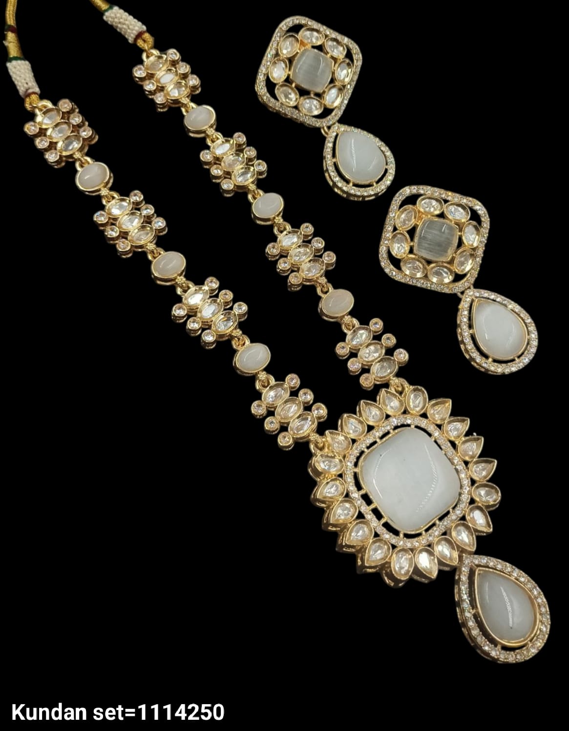 Traditional Gold Plated Kundan Necklace Set