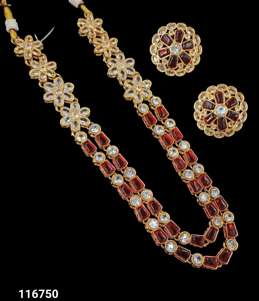 Traditional Gold Plated Kundan Necklace Set