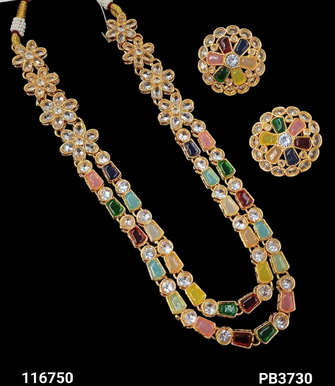 Traditional Gold Plated Kundan Necklace Set