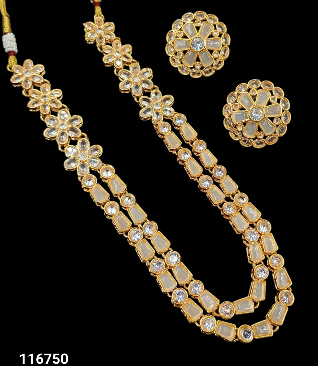 Traditional Gold Plated Kundan Necklace Set