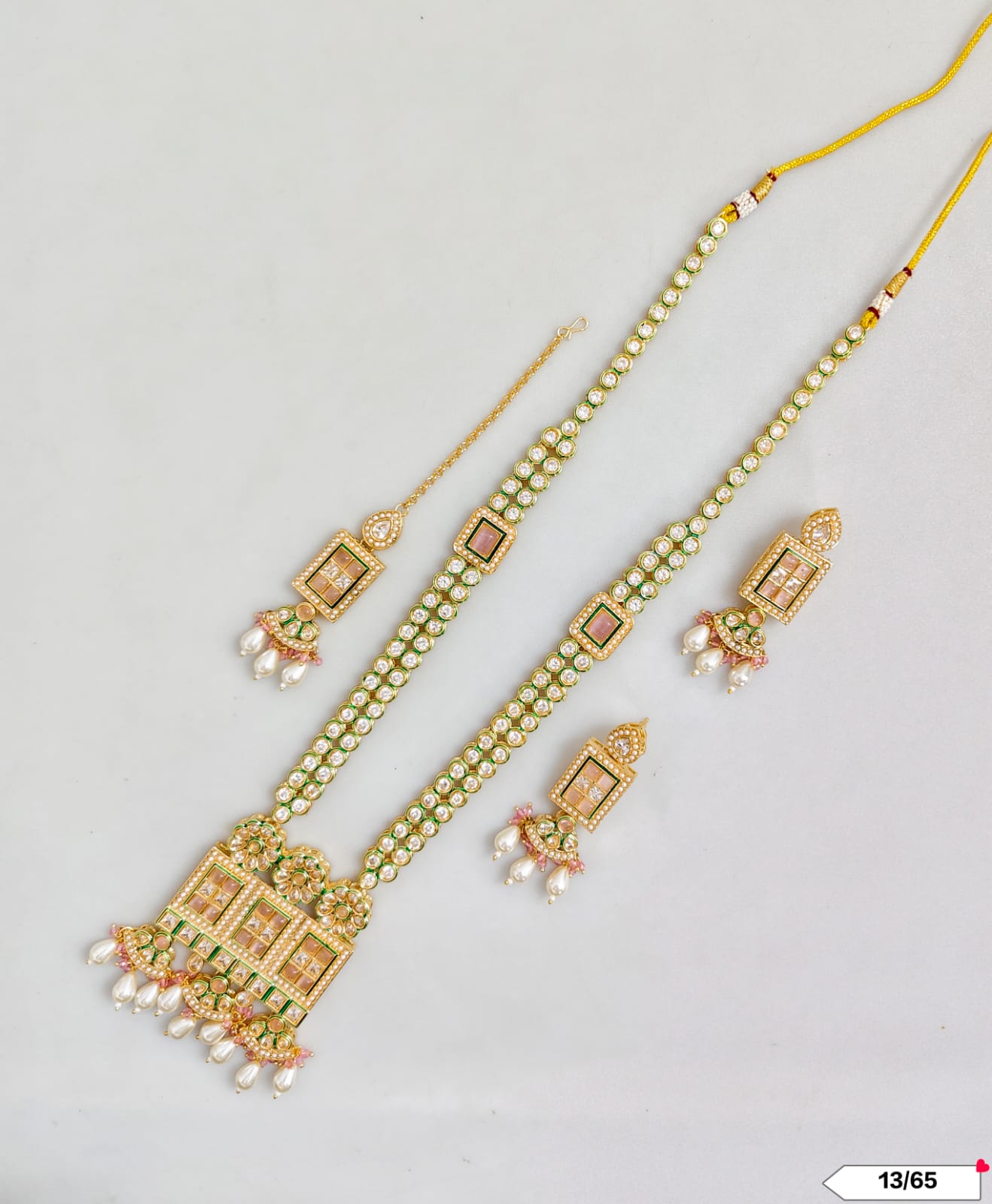 Gold Plated Kundan Jewellery Set