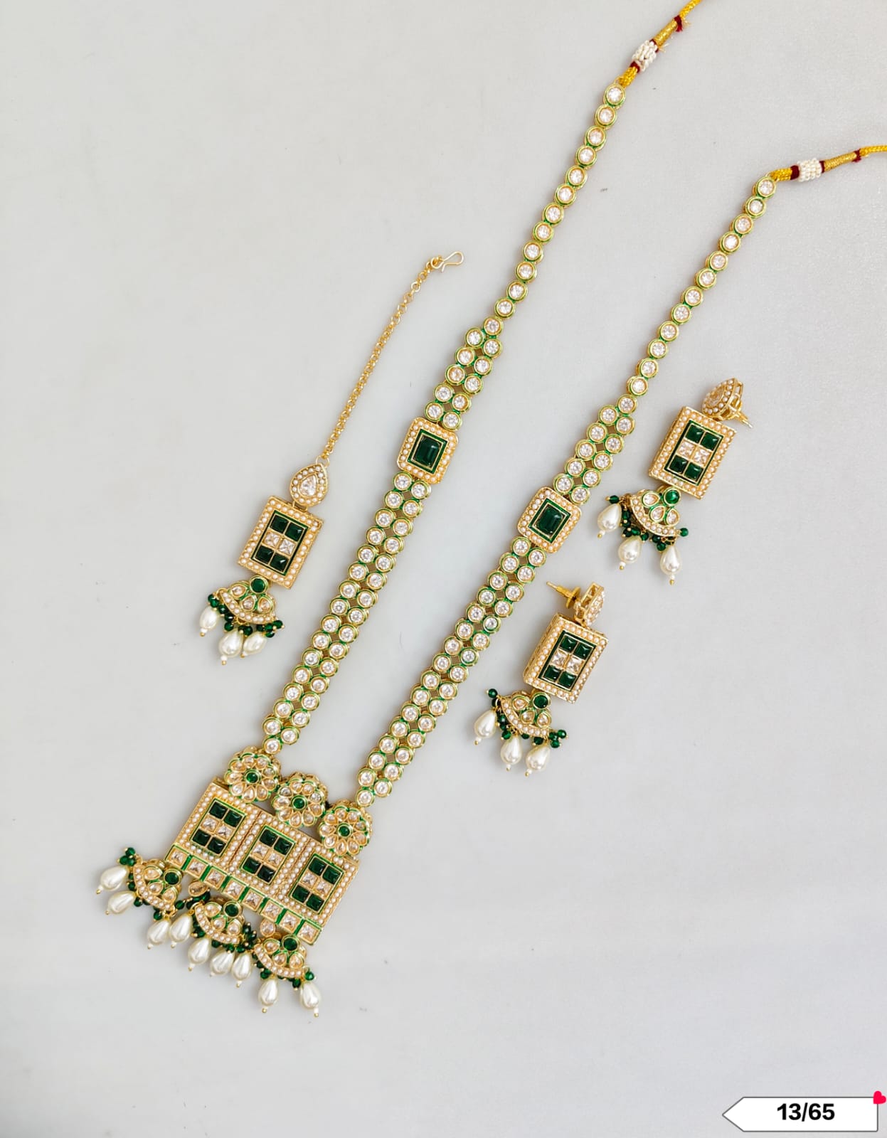 Gold Plated Kundan Jewellery Set