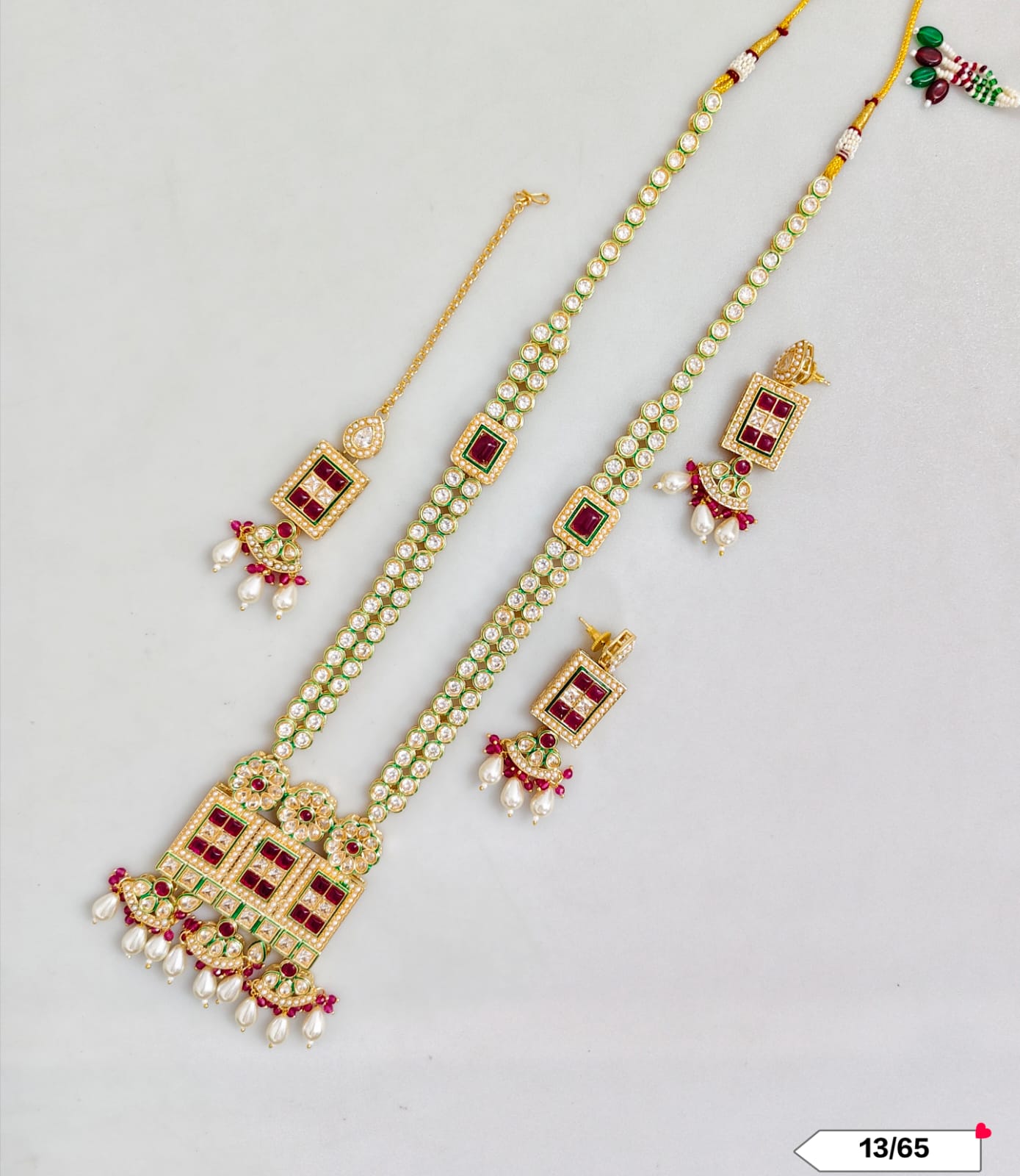 Gold Plated Kundan Jewellery Set