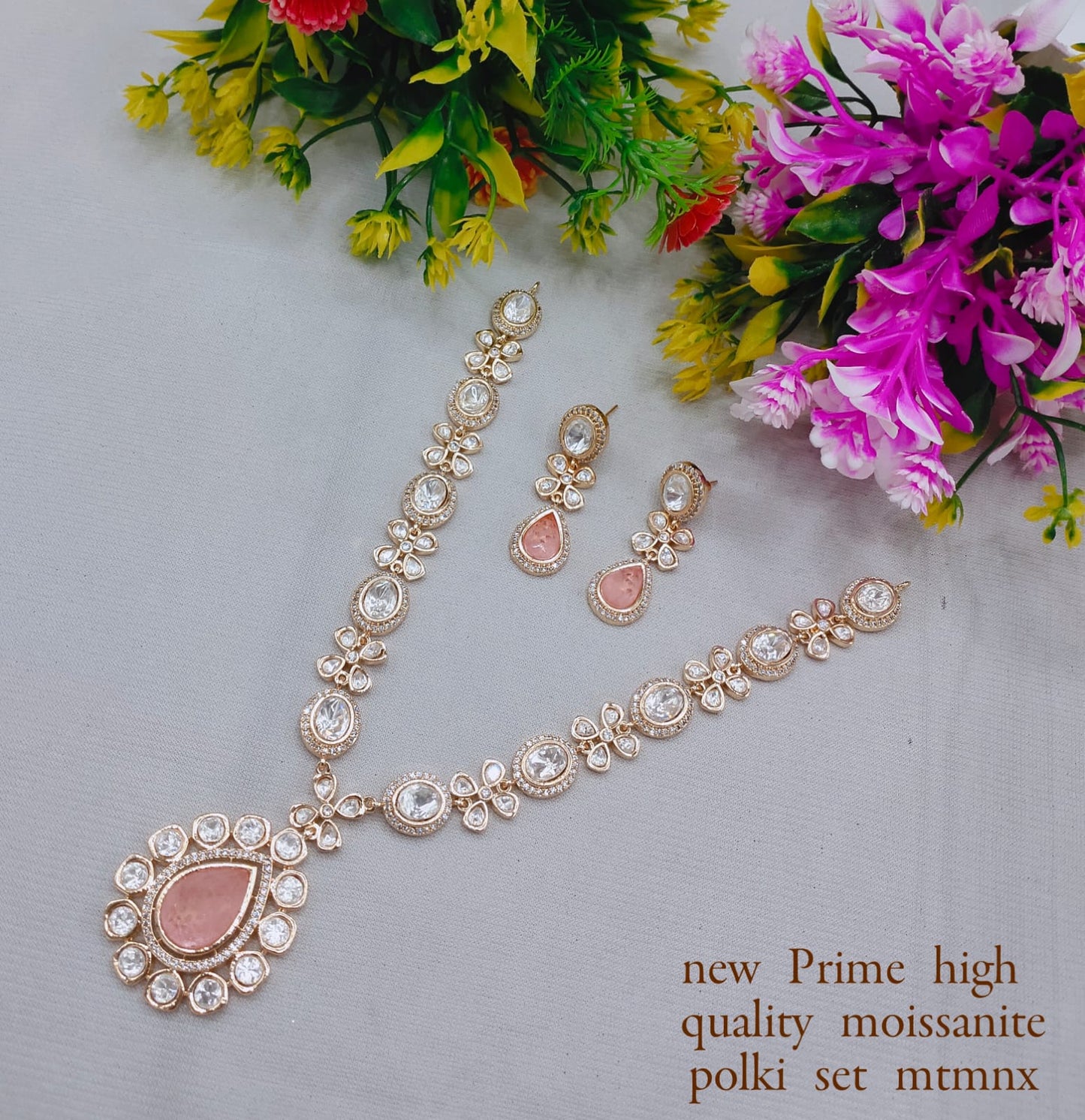 Premium Kundan Necklace & Earring Set – Handcrafted Bridal Jewelry