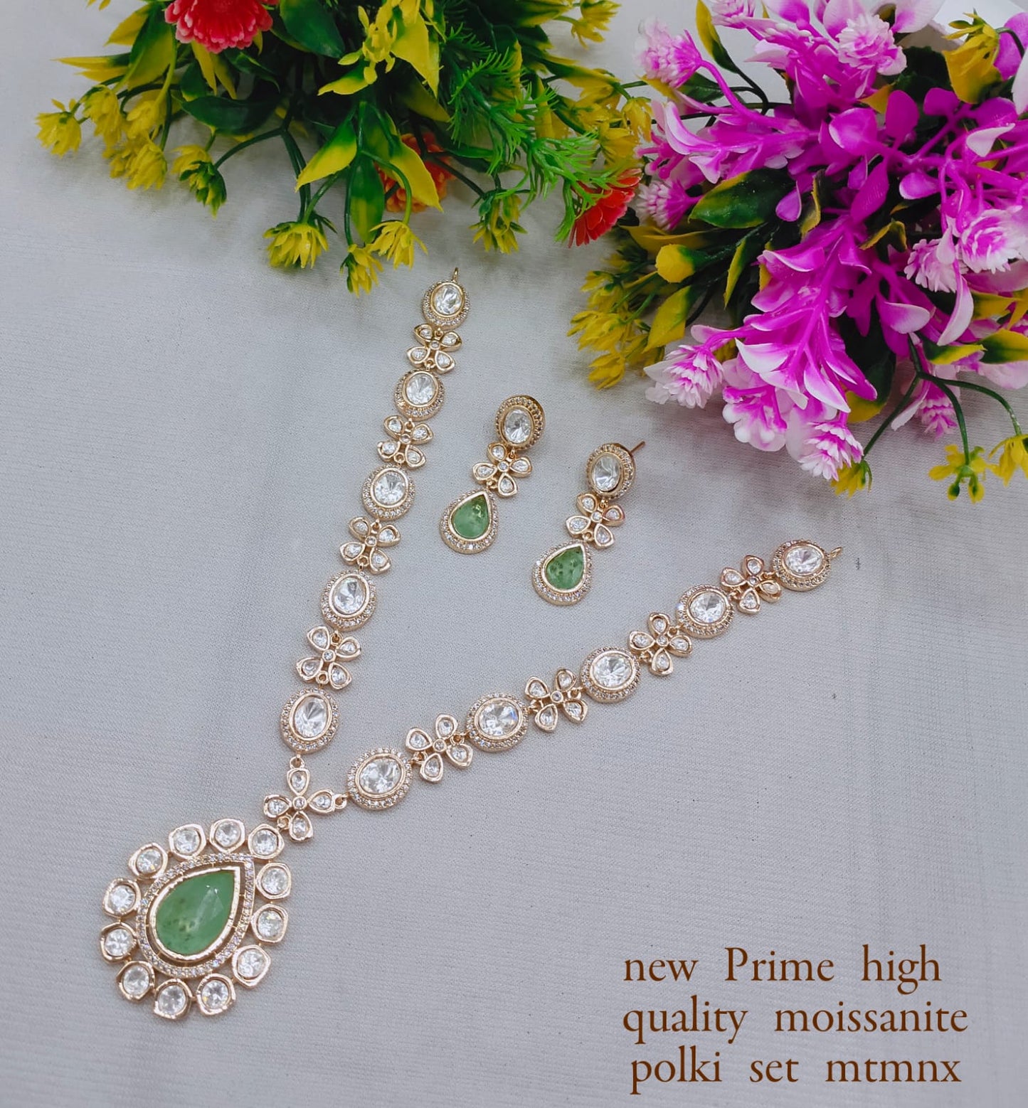 Premium Kundan Necklace & Earring Set – Handcrafted Bridal Jewelry