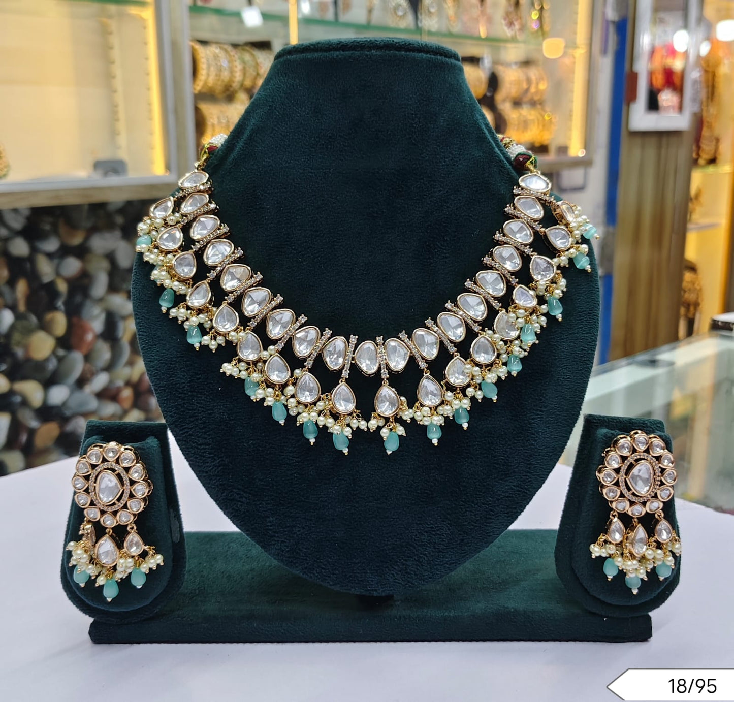 Royal Kundan Necklace & Earrings Set