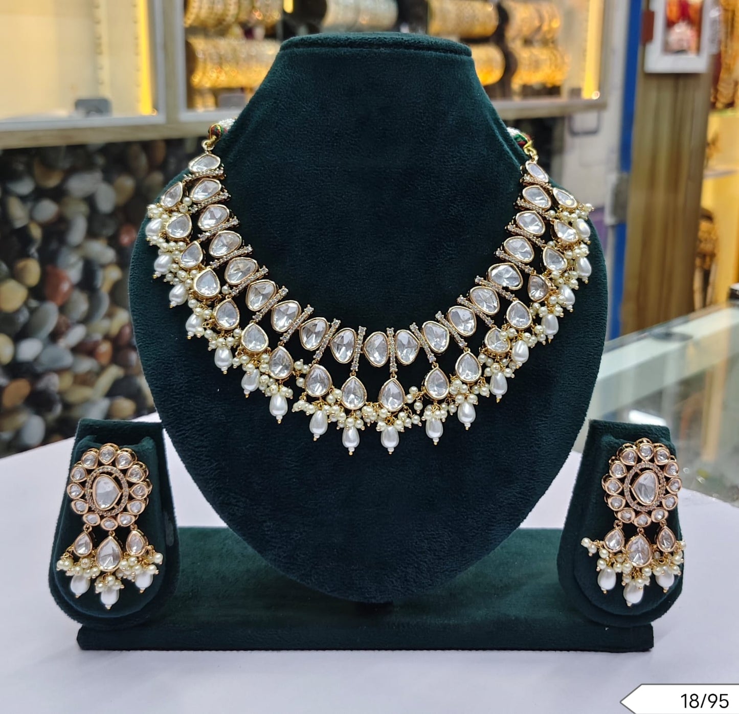 Royal Kundan Necklace & Earrings Set