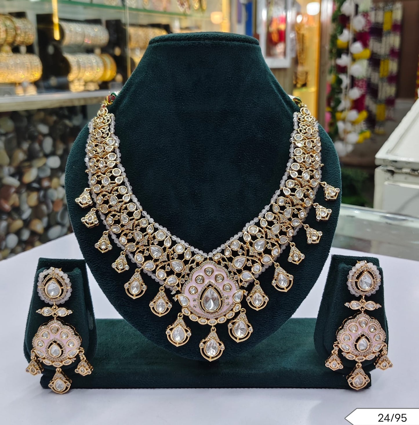 Grand Bridal Kundan Necklace & Earring Set