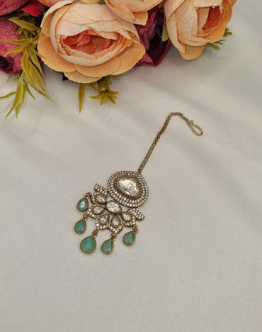 TRADITIONAL HERITAGE KUNDAN MAANG TIKKA