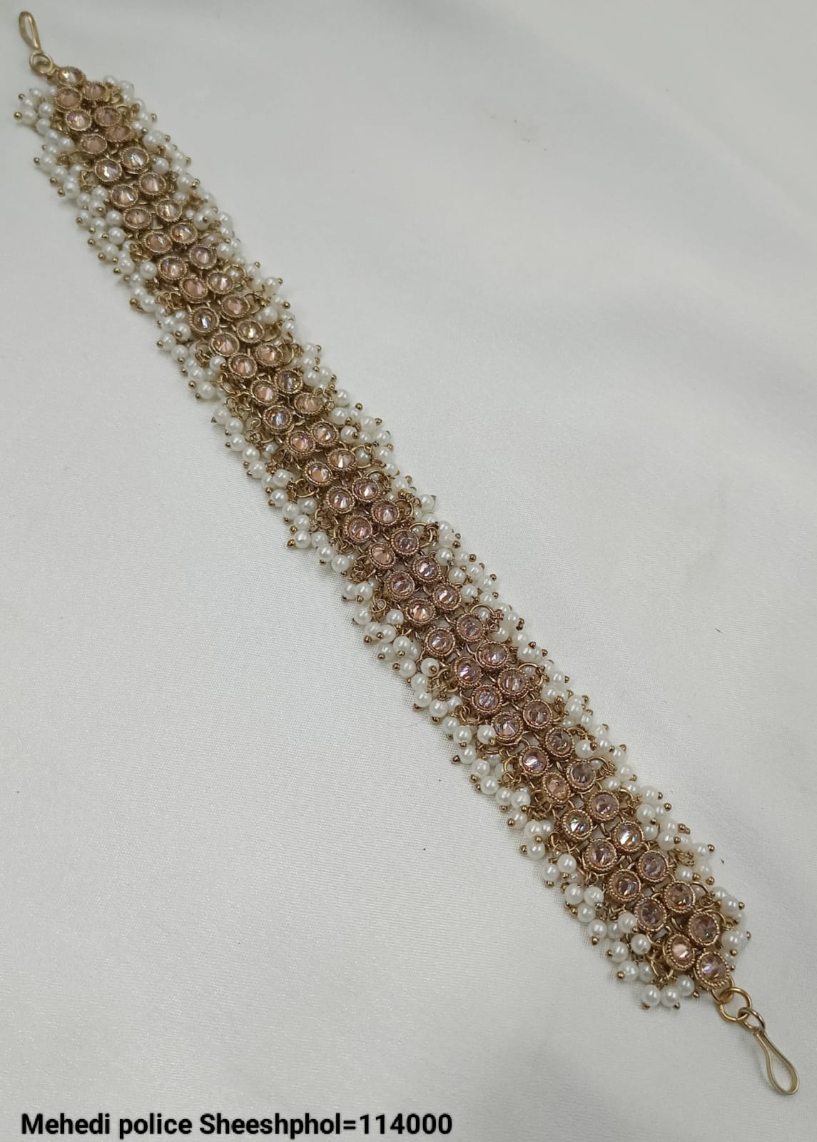 Antique Gold Plated With Pearl Sheeshphol