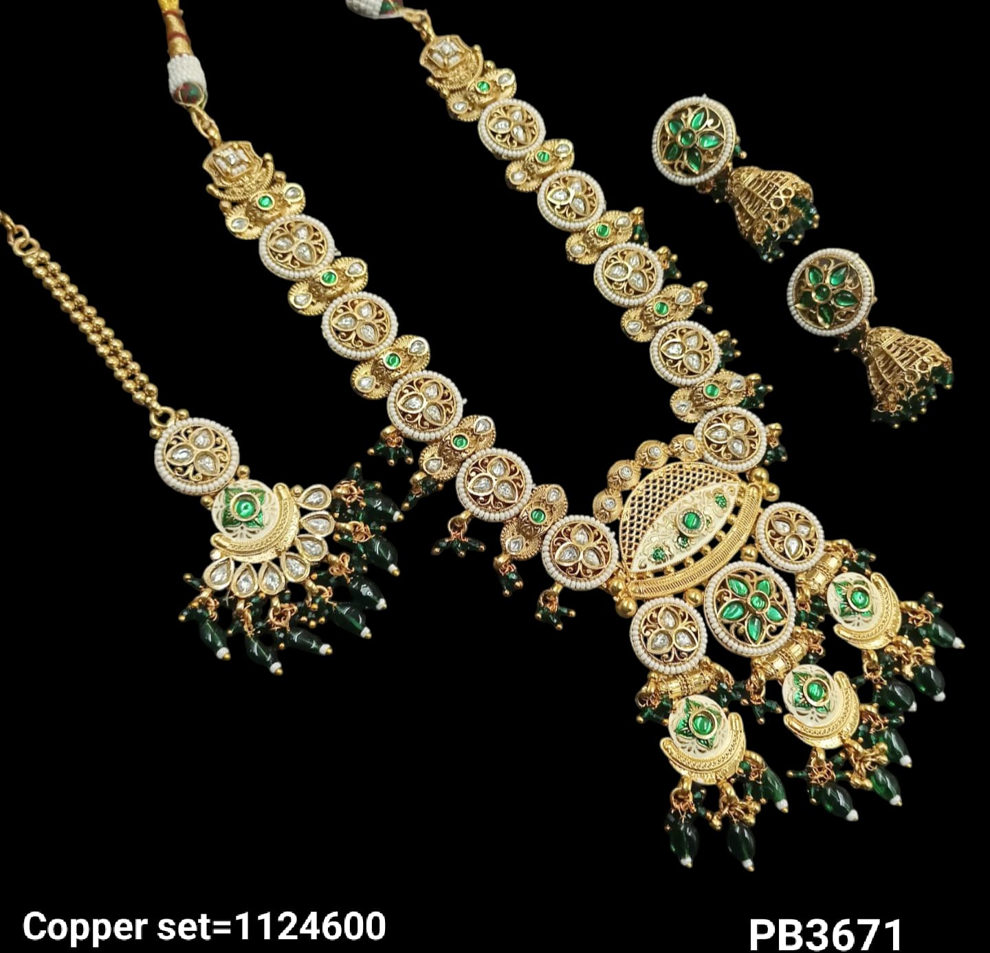 Gold Plated Copper Necklace Set