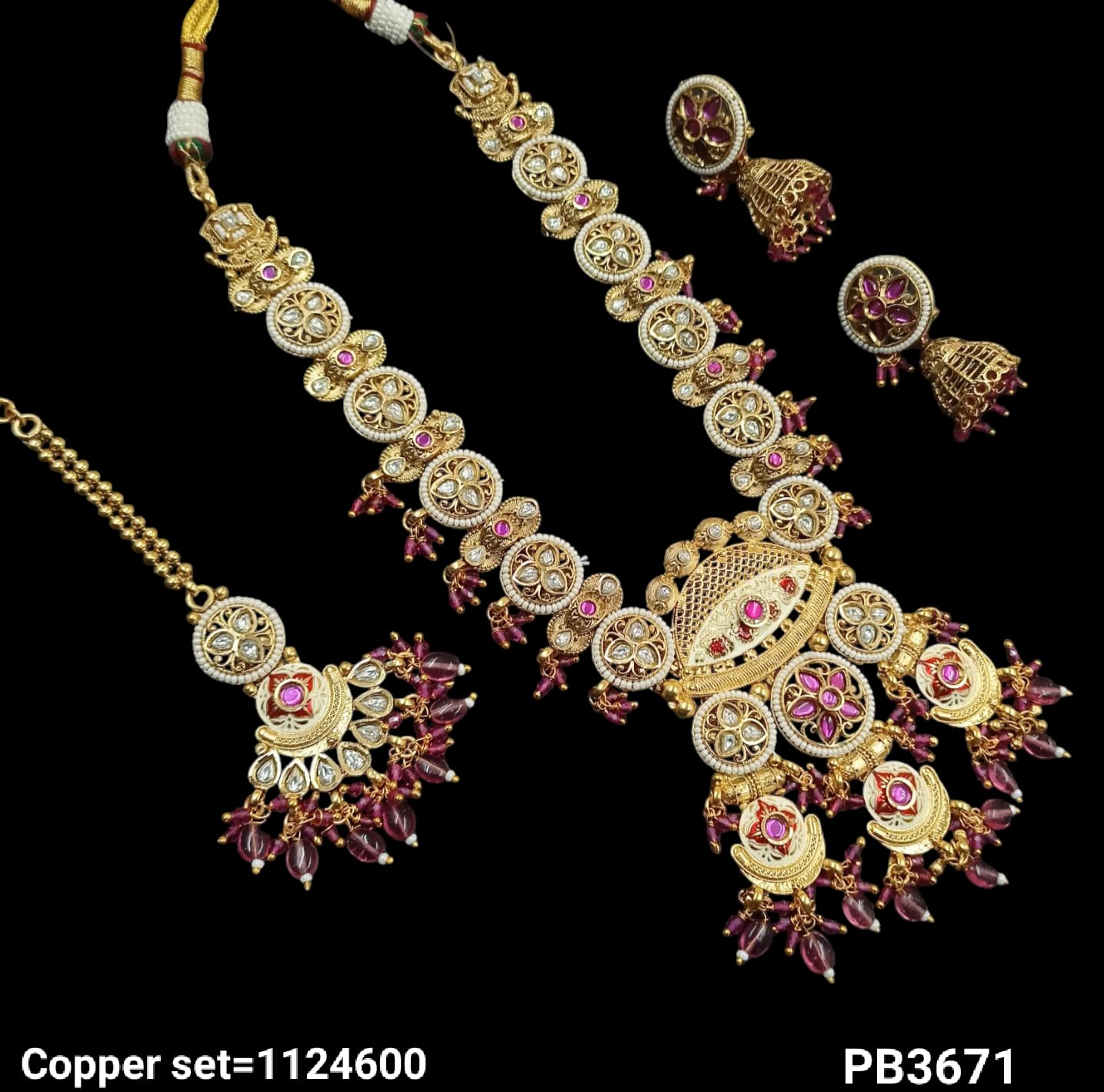 Gold Plated Copper Necklace Set