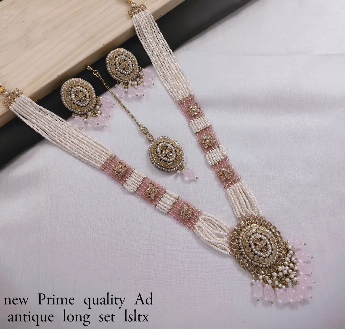 Gold Plated Kundan Stone Copper Jewellery Set