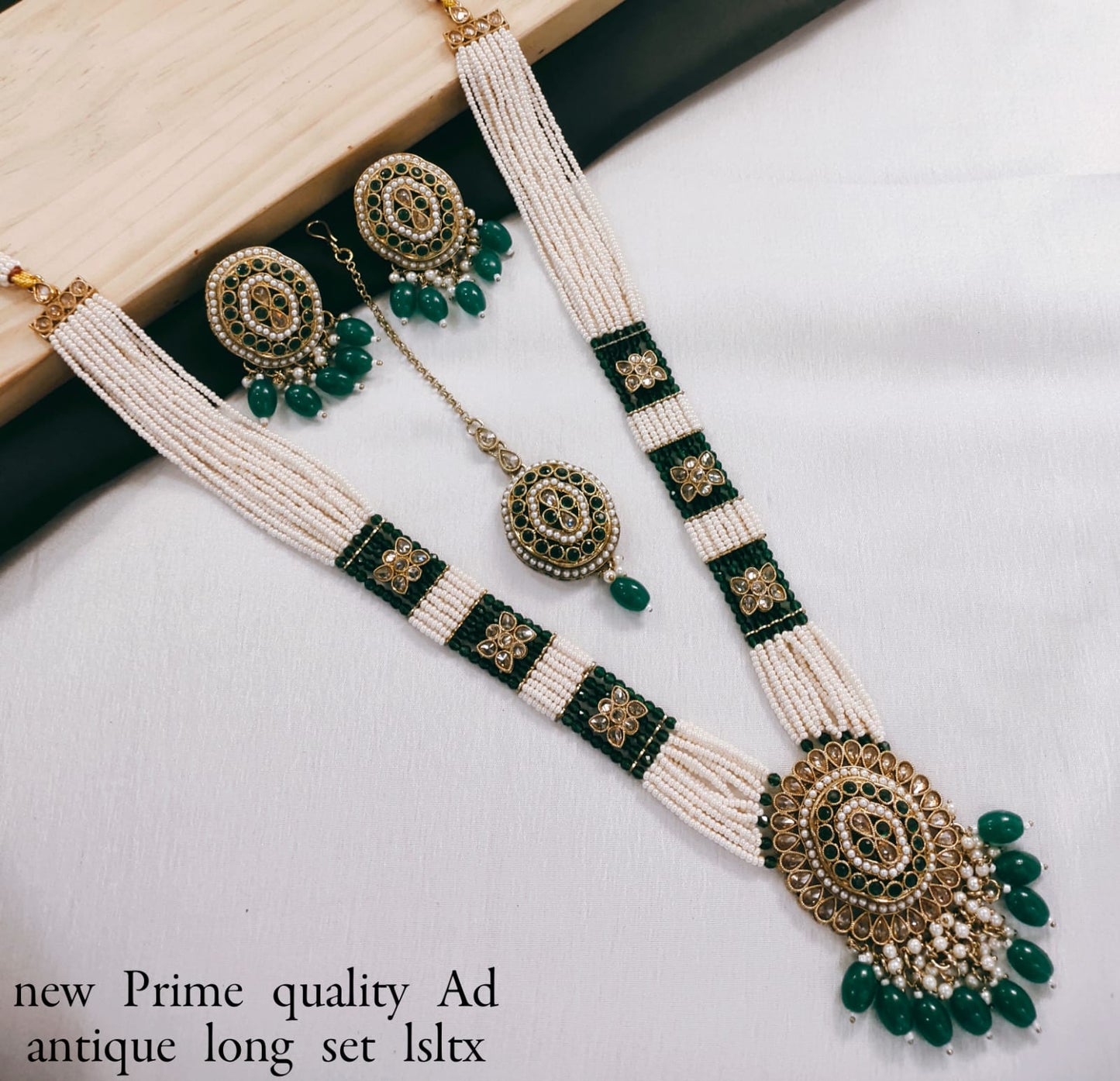 Gold Plated Kundan Stone Copper Jewellery Set