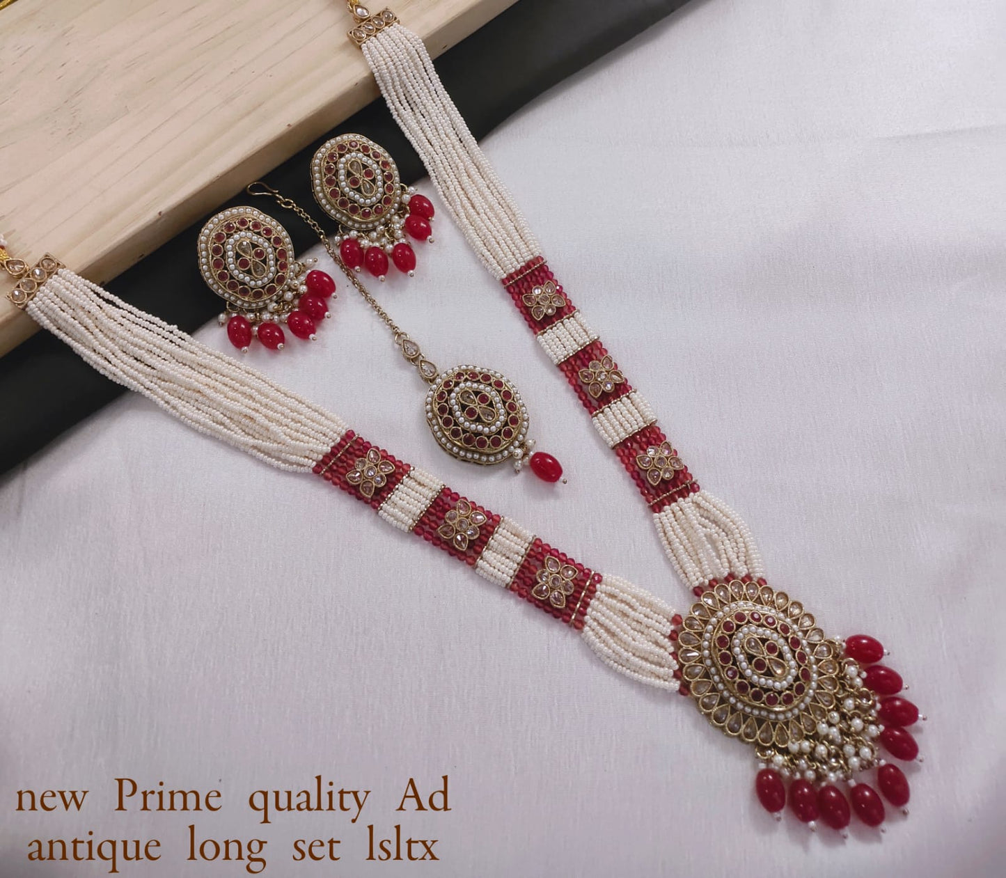 Gold Plated Kundan Stone Copper Jewellery Set