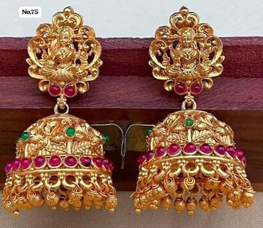 Traditional Goddess Lakshmi Jhumkas