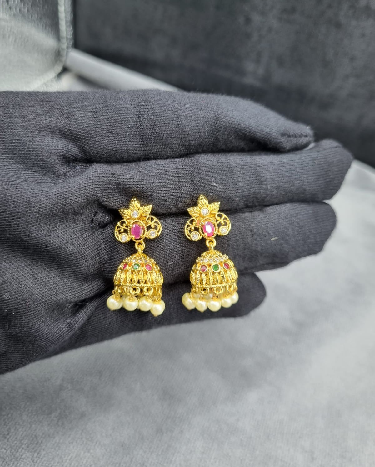 Heritage Gold Temple Jhumkas
