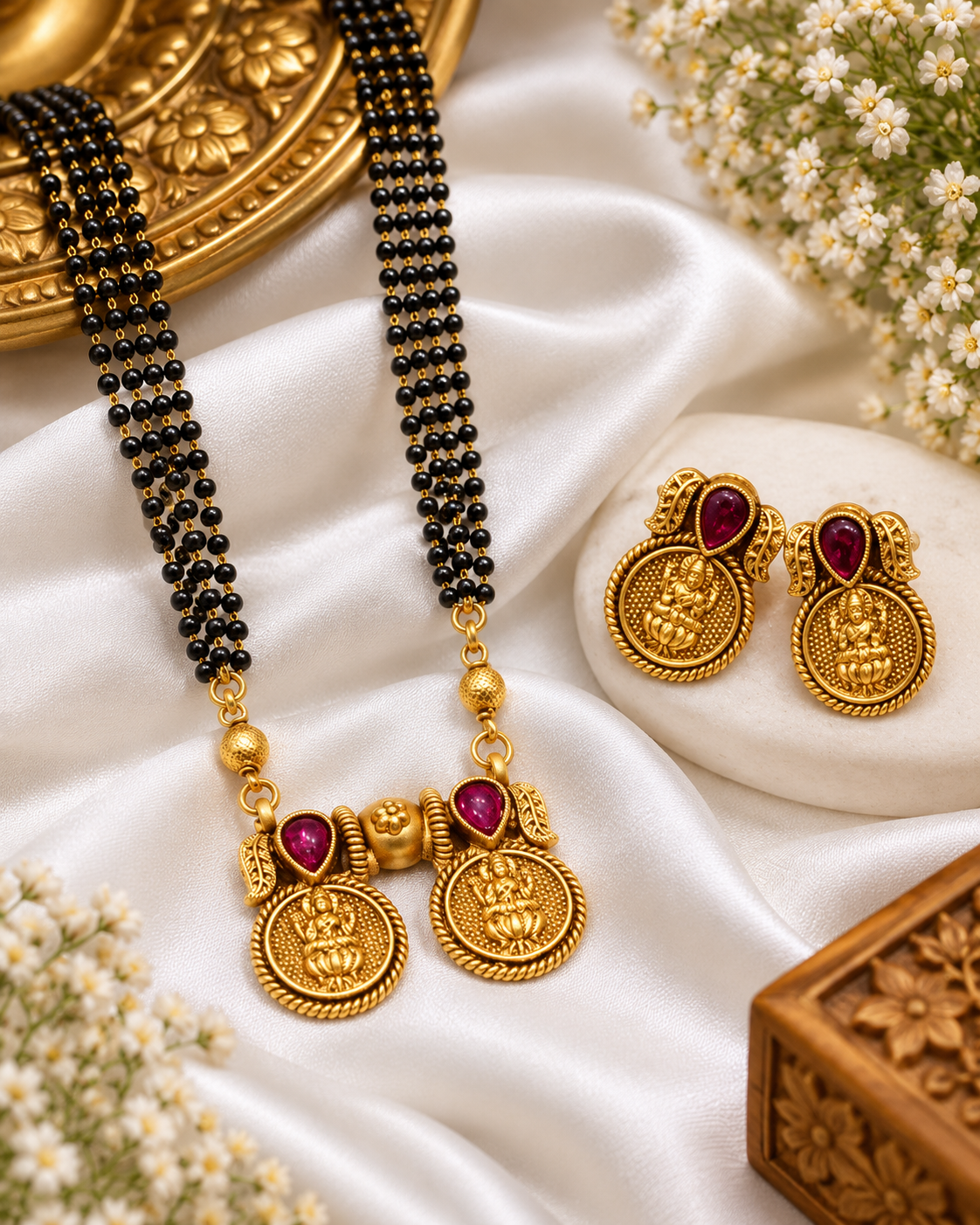 Mangal Sutra With Earring For Women