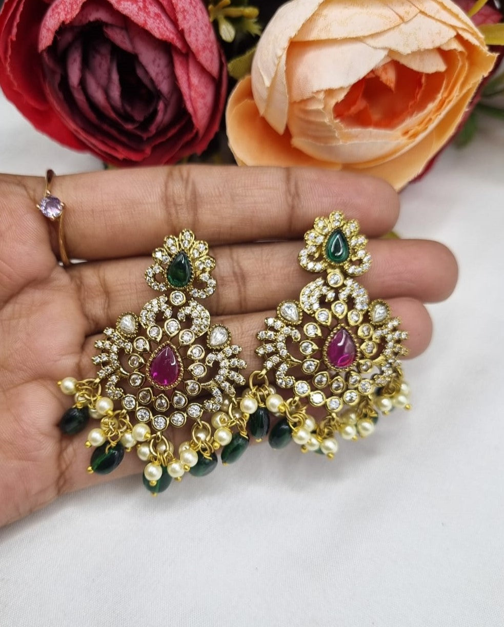 Royal Elephant Motif Bridal Necklace Set