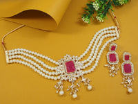 Fashion Choker Gold Plated Jewellery Set