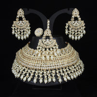Emerald Green Pearl Bridal Jewellery Set